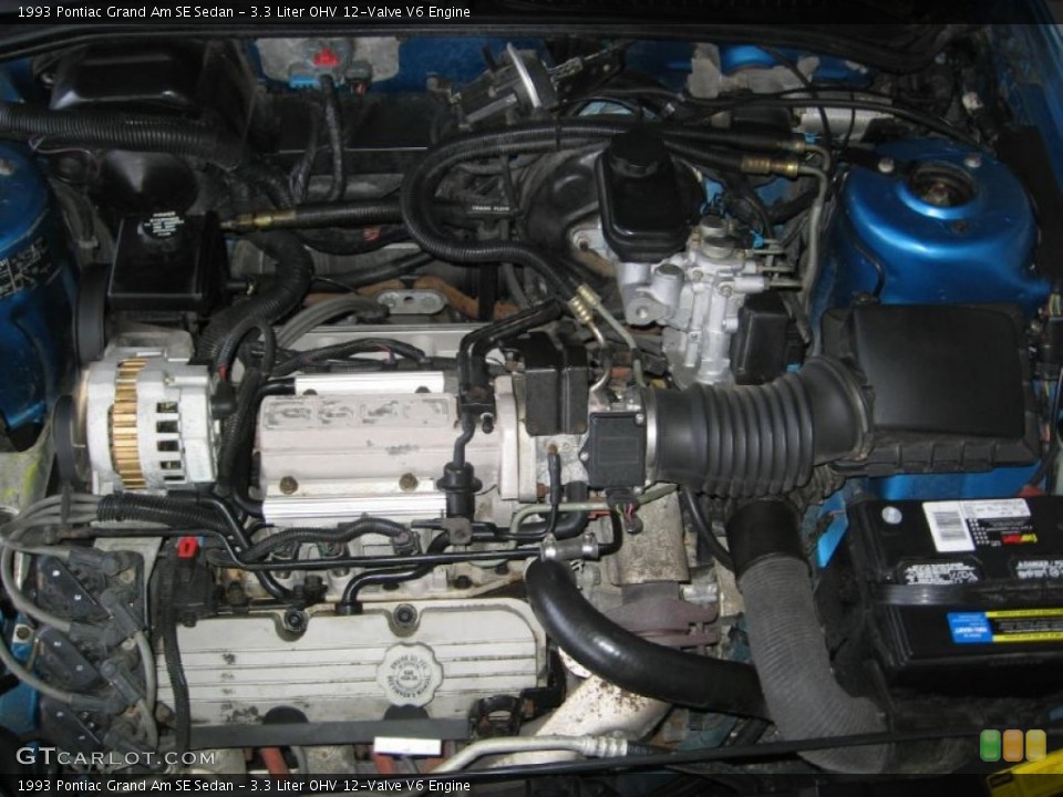 3.3 Liter OHV 12-Valve V6 Engine for the 1993 Pontiac Grand Am #88035590