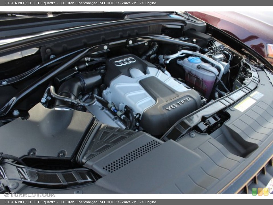 3.0 Liter Supercharged FSI DOHC 24-Valve VVT V6 2014 Audi Q5 Engine