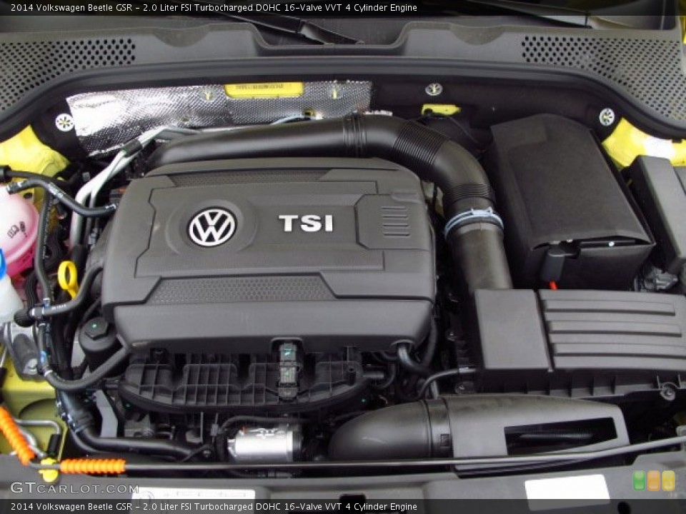 2.0 Liter FSI Turbocharged DOHC 16-Valve VVT 4 Cylinder 2014 Volkswagen Beetle Engine