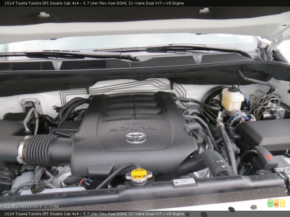 5.7 Liter Flex-Fuel DOHC 32-Valve Dual VVT-i V8 Engine for the 2014 Toyota Tundra #88050611