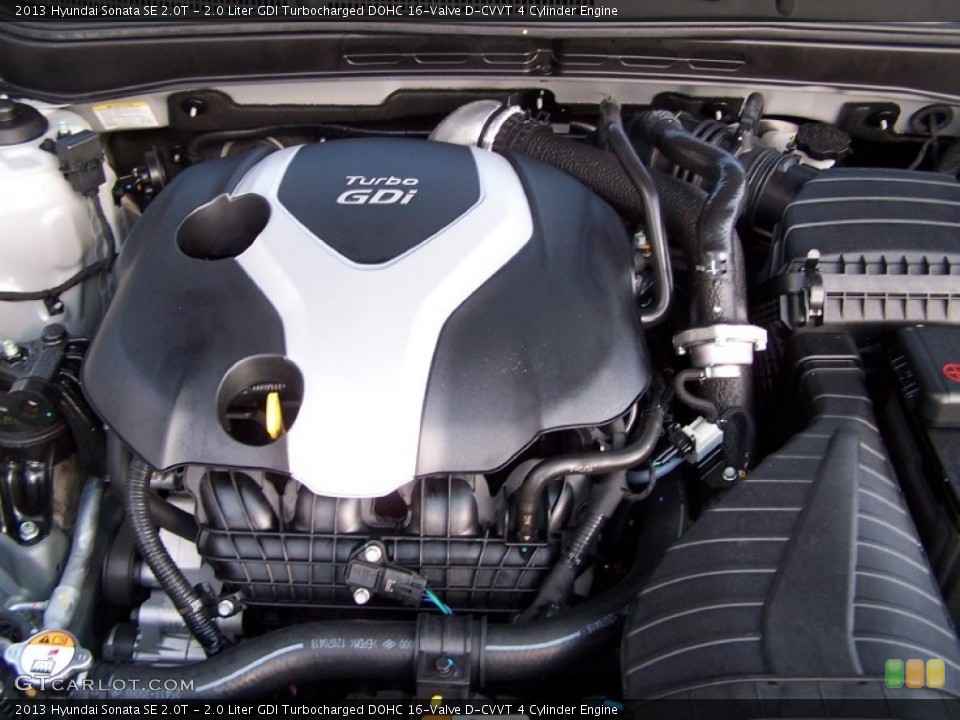2.0 Liter GDI Turbocharged DOHC 16-Valve D-CVVT 4 Cylinder Engine for the 2013 Hyundai Sonata #88051256
