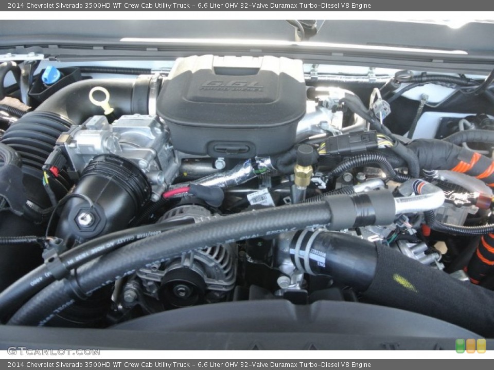 6.6 Liter OHV 32-Valve Duramax Turbo-Diesel V8 Engine for the 2014 Chevrolet Silverado 3500HD #88051544