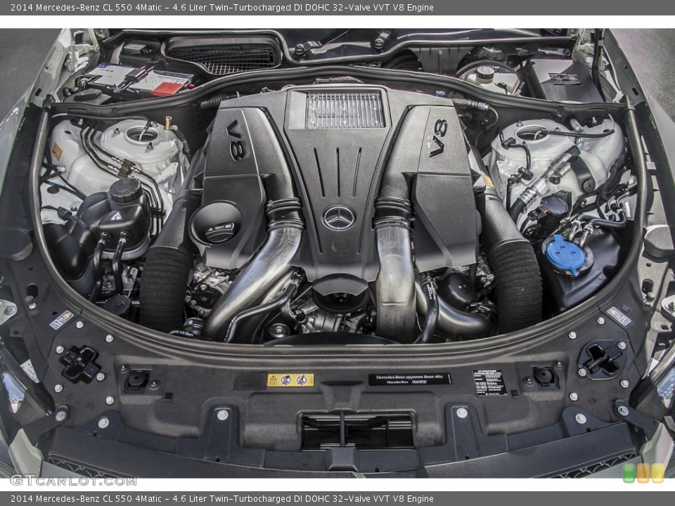 4.6 Liter Twin-Turbocharged DI DOHC 32-Valve VVT V8 Engine for the 2014 Mercedes-Benz CL #88061958