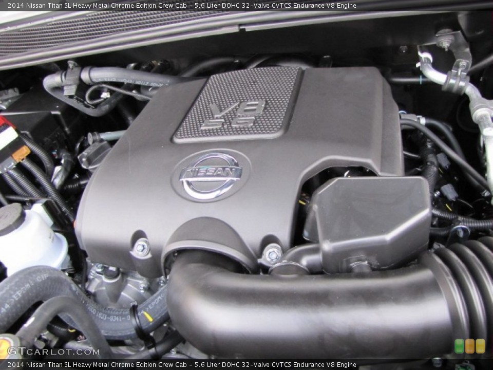 5.6 Liter DOHC 32-Valve CVTCS Endurance V8 Engine for the 2014 Nissan Titan #88105490