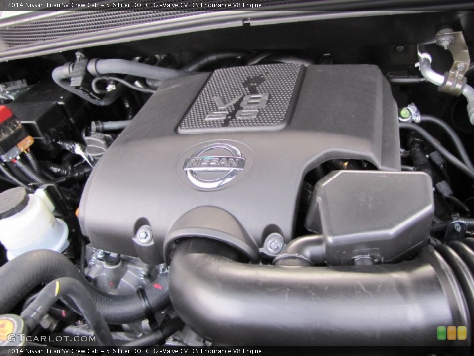 5.6 Liter DOHC 32-Valve CVTCS Endurance V8 Engine for the 2014 Nissan Titan #88105925