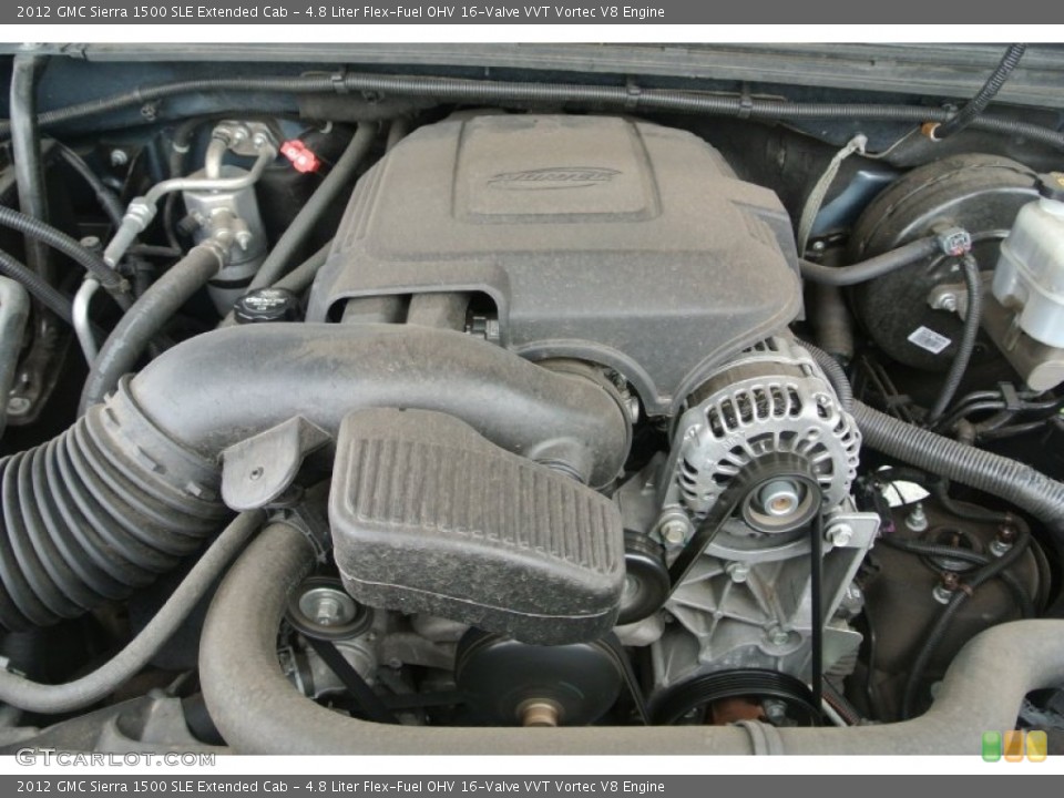 4.8 Liter Flex-Fuel OHV 16-Valve VVT Vortec V8 Engine for the 2012 GMC Sierra 1500 #88141589