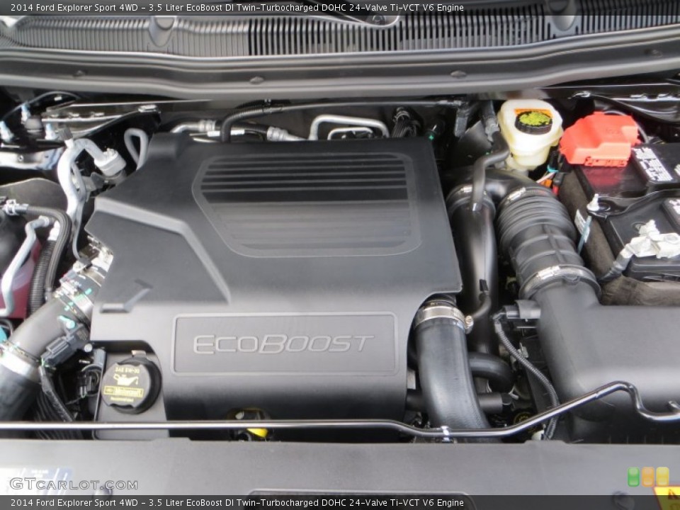 3.5 Liter EcoBoost DI Twin-Turbocharged DOHC 24-Valve Ti-VCT V6 Engine for the 2014 Ford Explorer #88145098