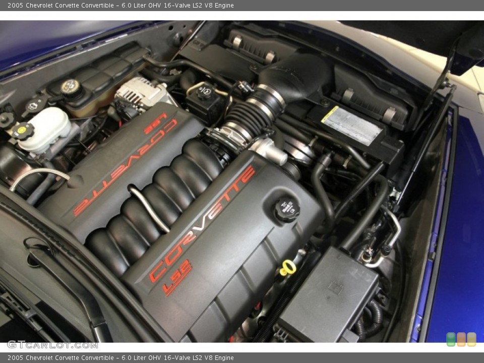 6.0 Liter OHV 16-Valve LS2 V8 Engine for the 2005 Chevrolet Corvette #88162589