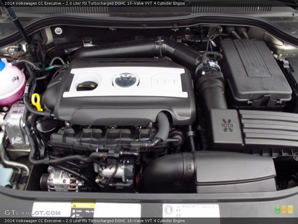 2.0 Liter FSI Turbocharged DOHC 16-Valve VVT 4 Cylinder 2014 Volkswagen CC Engine