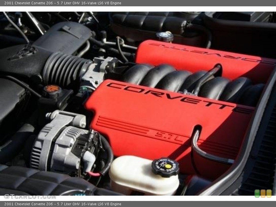 5.7 Liter OHV 16-Valve LS6 V8 Engine for the 2001 Chevrolet Corvette #88192896