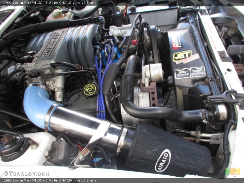 5.0 Liter OHV 16-Valve V8 Engine for the 1992 Lincoln Mark VII #88271997