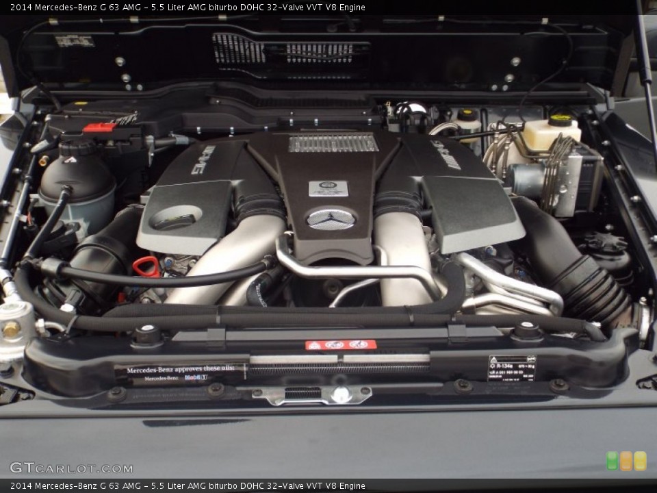 5.5 Liter AMG biturbo DOHC 32-Valve VVT V8 Engine for the 2014 Mercedes-Benz G #88296807
