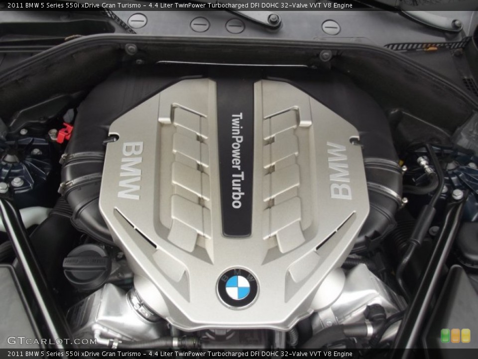 4.4 Liter TwinPower Turbocharged DFI DOHC 32-Valve VVT V8 Engine for the 2011 BMW 5 Series #88297950