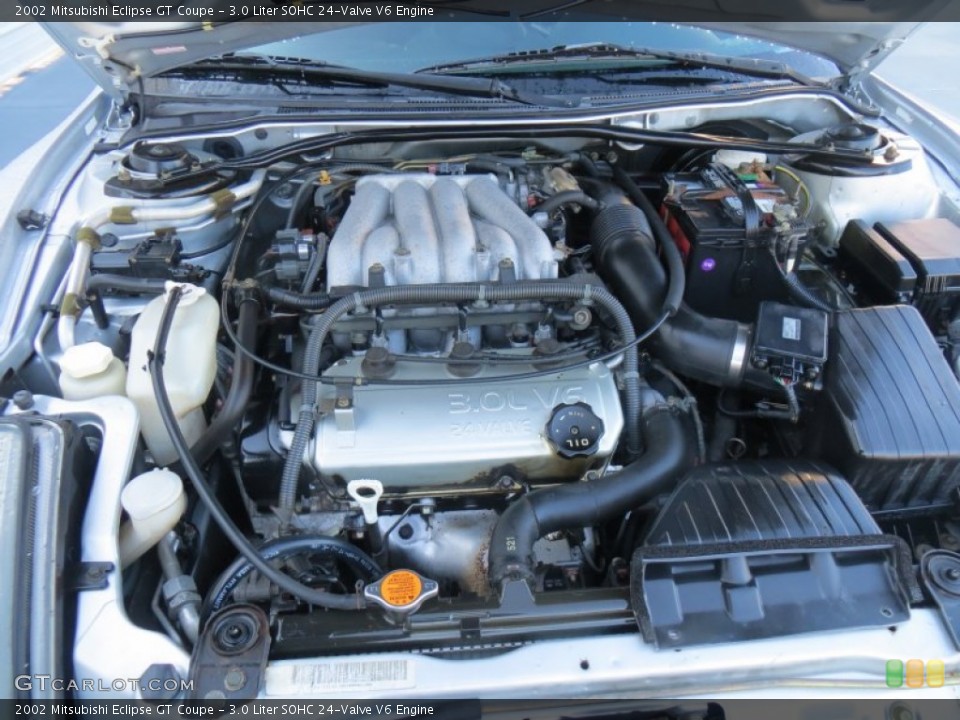3.0 Liter SOHC 24-Valve V6 2002 Mitsubishi Eclipse Engine