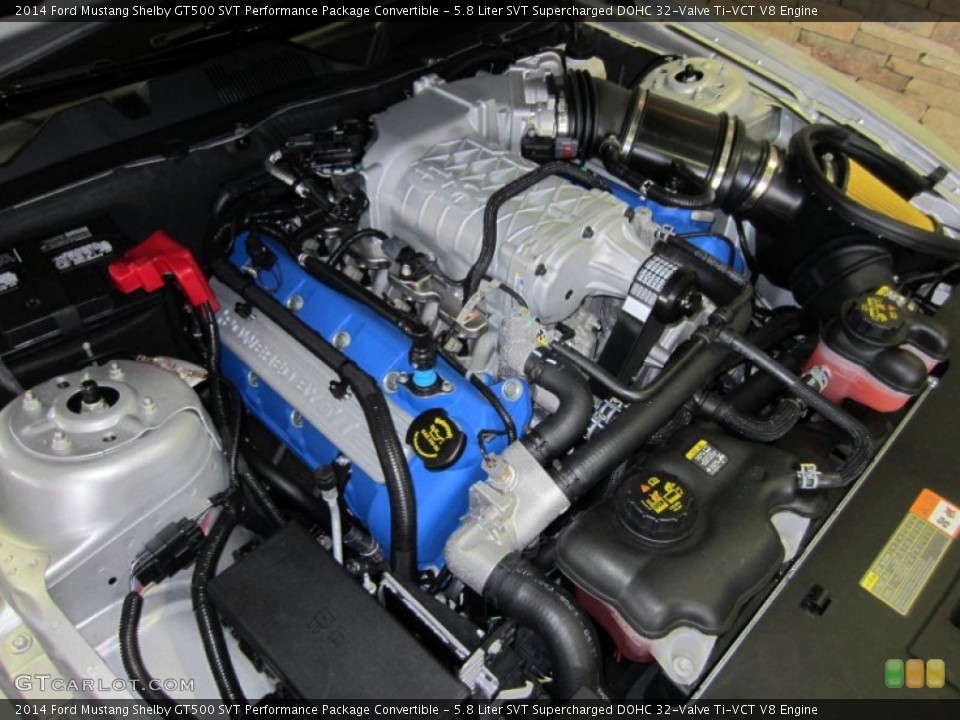 5.8 Liter SVT Supercharged DOHC 32-Valve Ti-VCT V8 Engine for the 2014 Ford Mustang #88339771
