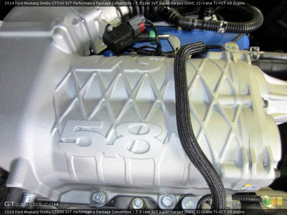 5.8 Liter SVT Supercharged DOHC 32-Valve Ti-VCT V8 Engine for the 2014 Ford Mustang #88339774