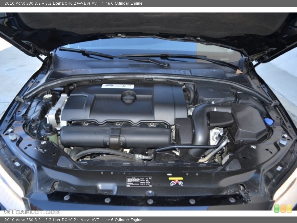 3.2 Liter DOHC 24-Valve VVT Inline 6 Cylinder 2010 Volvo S80 Engine