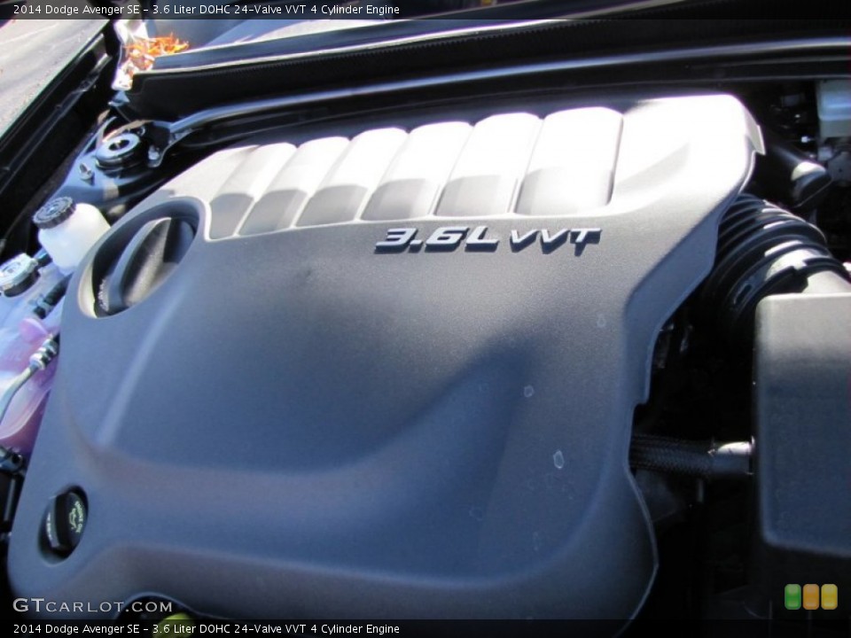 3.6 Liter DOHC 24-Valve VVT 4 Cylinder 2014 Dodge Avenger Engine