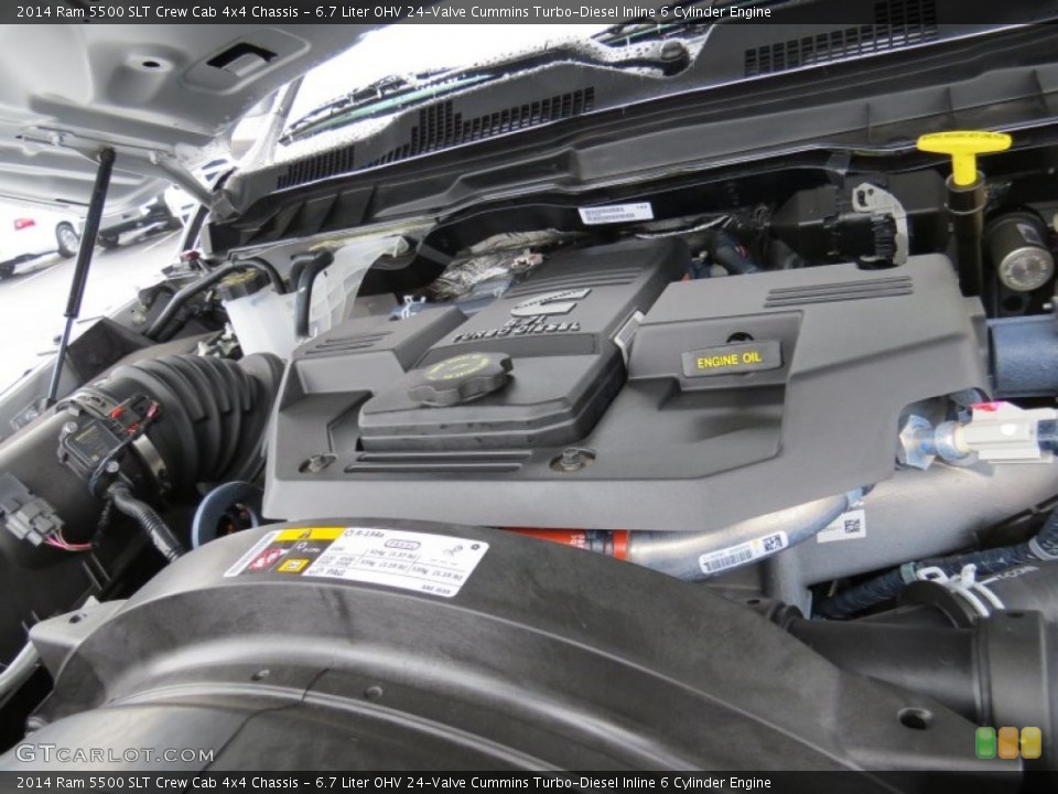6.7 Liter OHV 24-Valve Cummins Turbo-Diesel Inline 6 Cylinder 2014 Ram 5500 Engine