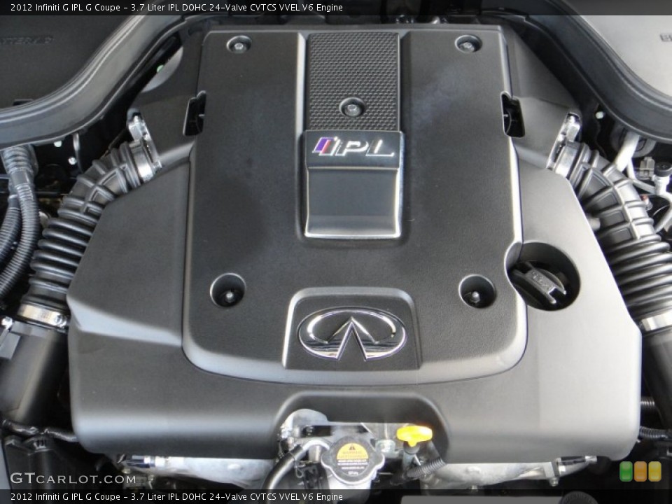 3.7 Liter IPL DOHC 24-Valve CVTCS VVEL V6 2012 Infiniti G Engine