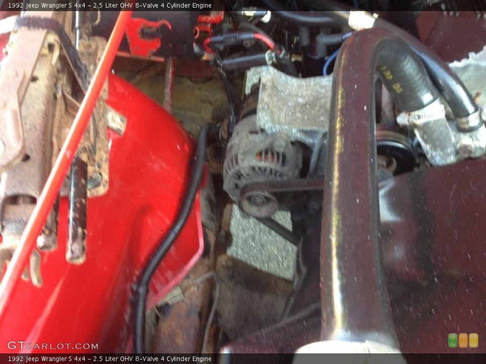 2.5 Liter OHV 8-Valve 4 Cylinder Engine for the 1992 Jeep Wrangler #88475553
