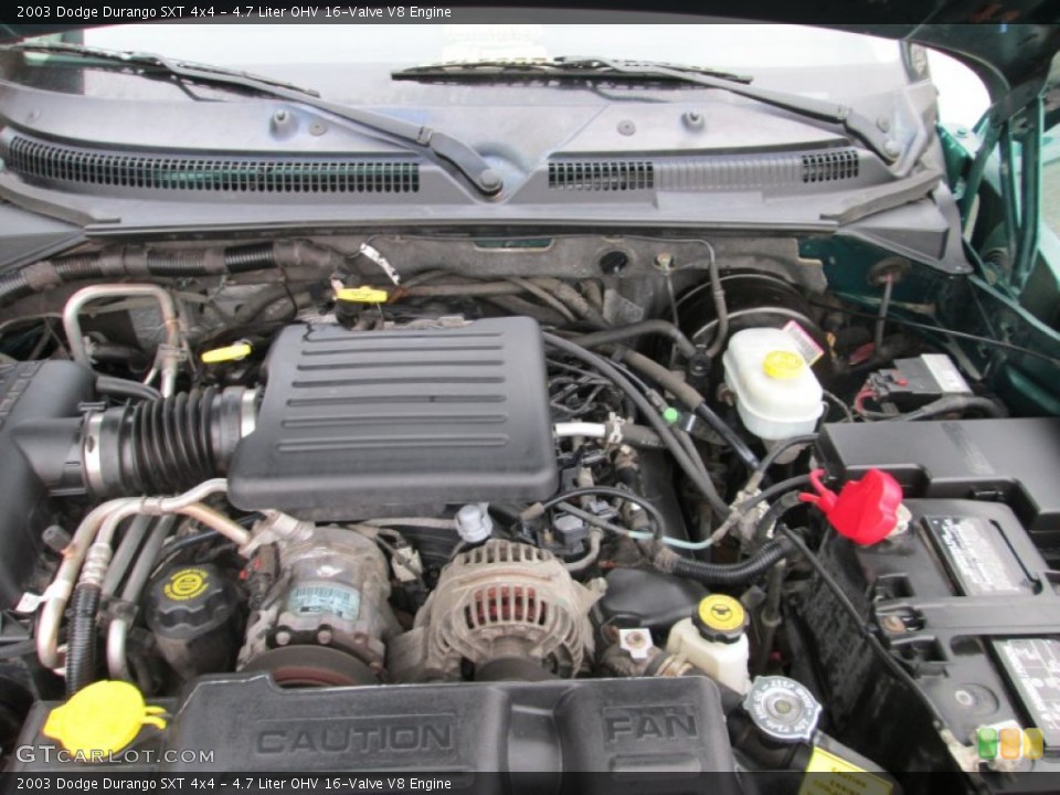 4.7 Liter OHV 16-Valve V8 Engine for the 2003 Dodge Durango #88539869