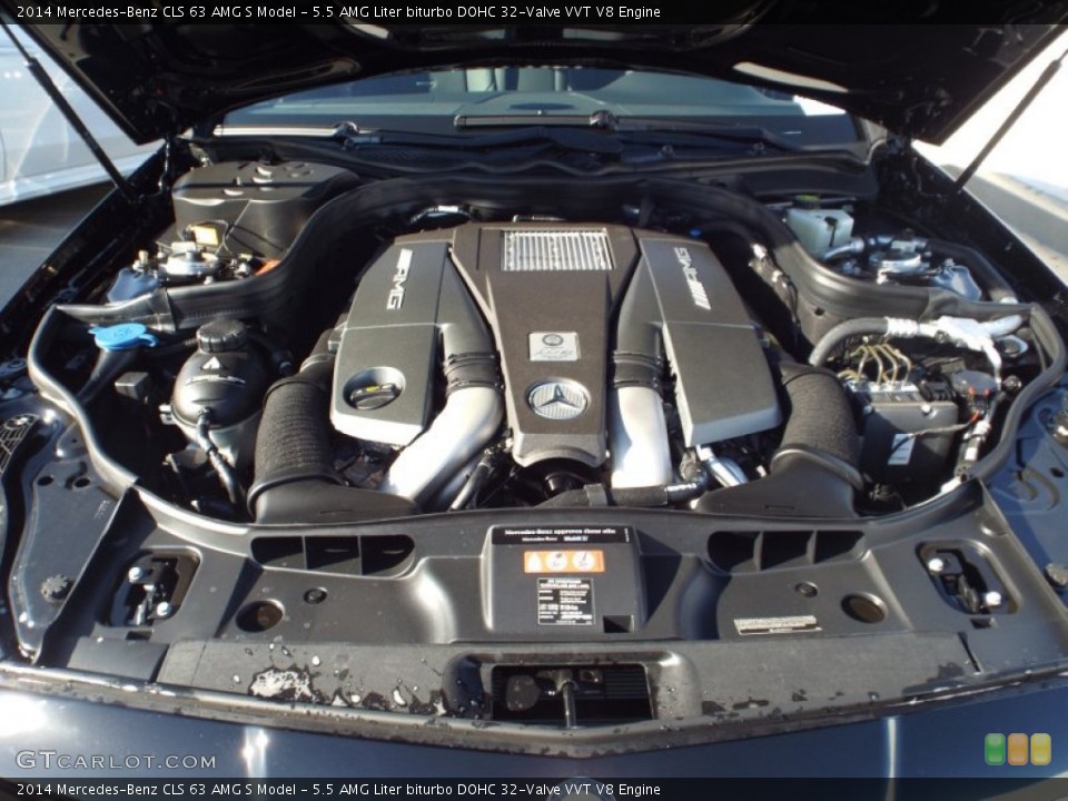 5.5 AMG Liter biturbo DOHC 32-Valve VVT V8 Engine for the 2014 Mercedes-Benz CLS #88541372