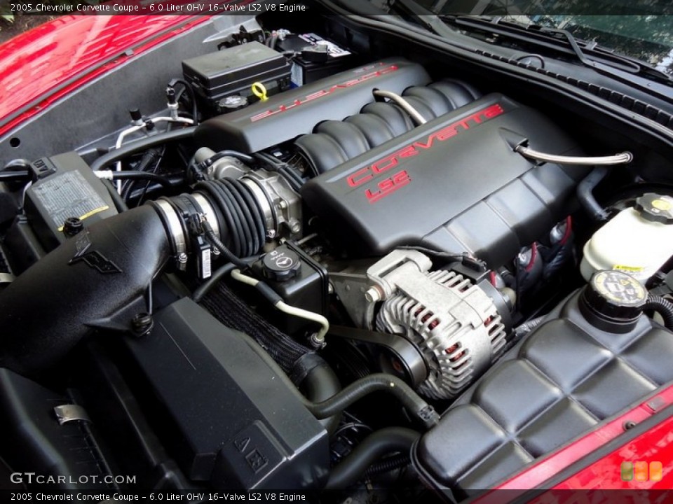 6.0 Liter OHV 16-Valve LS2 V8 Engine for the 2005 Chevrolet Corvette #88589884