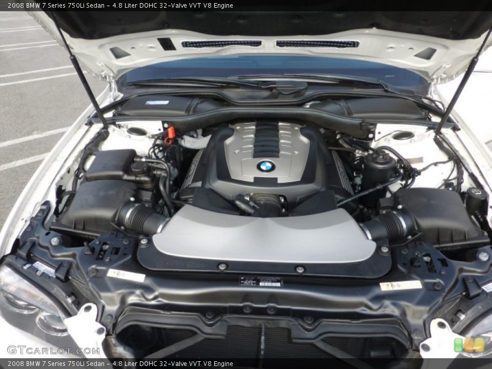 4.8 Liter DOHC 32-Valve VVT V8 Engine for the 2008 BMW 7 Series #88605033