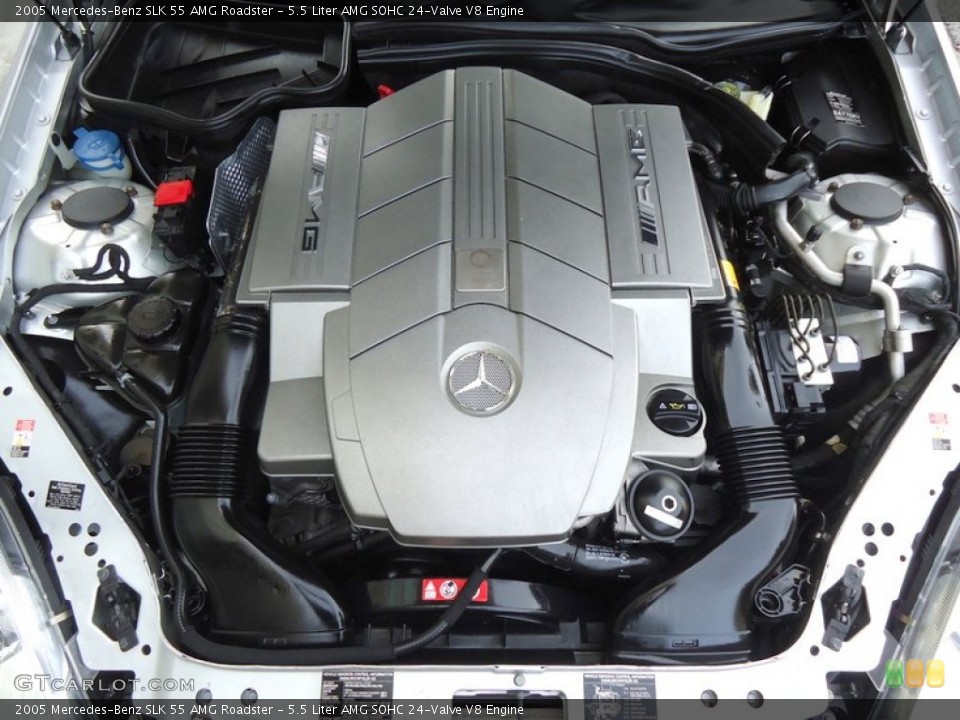 5.5 Liter AMG SOHC 24-Valve V8 2005 Mercedes-Benz SLK Engine