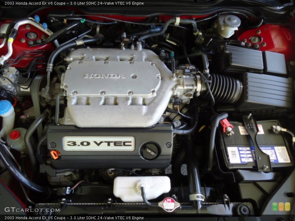 3.0 Liter SOHC 24-Valve VTEC V6 2003 Honda Accord Engine