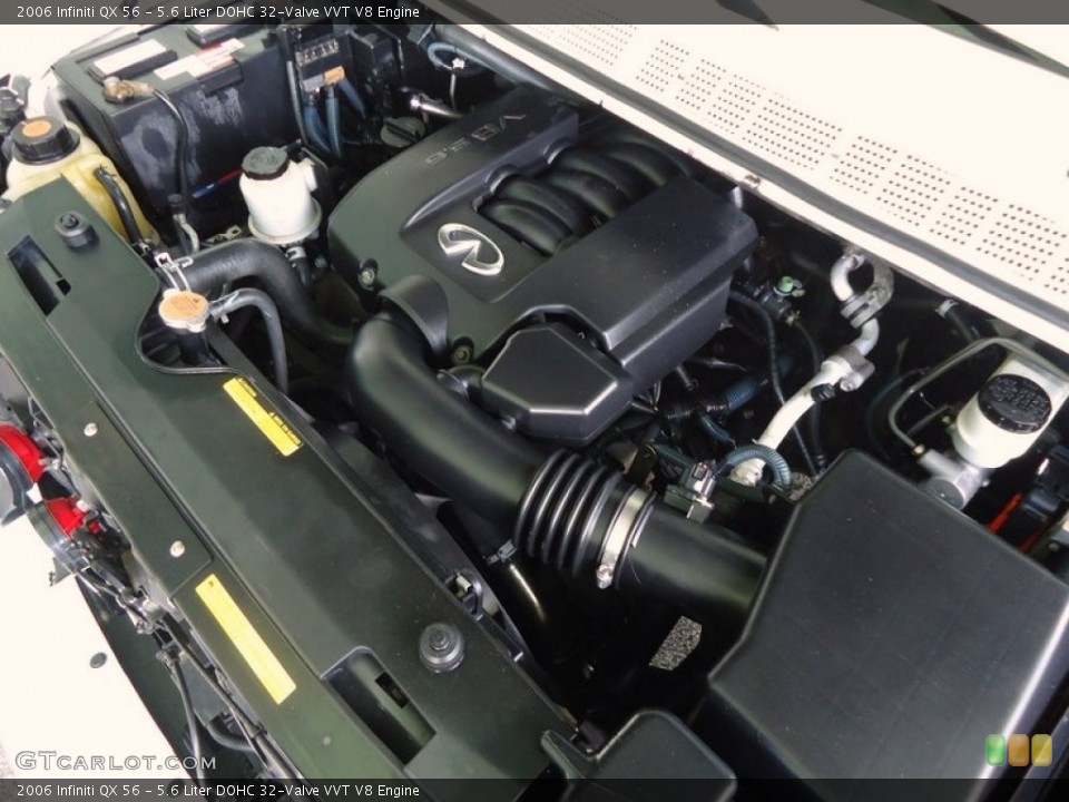 5.6 Liter DOHC 32-Valve VVT V8 2006 Infiniti QX Engine