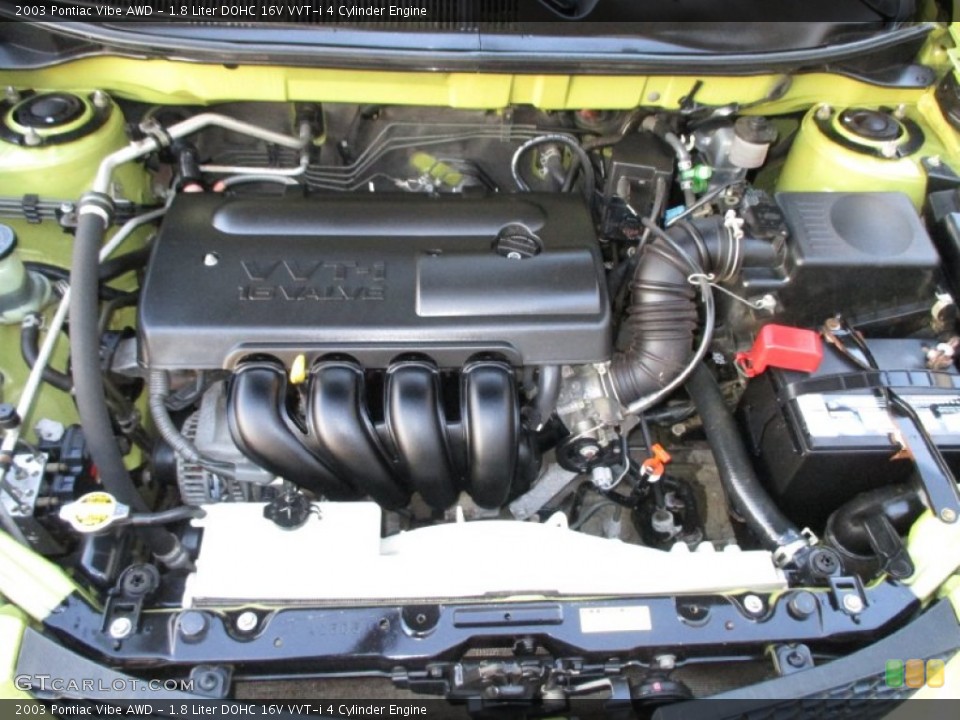 1.8 Liter DOHC 16V VVT-i 4 Cylinder Engine for the 2003 Pontiac Vibe #88686399