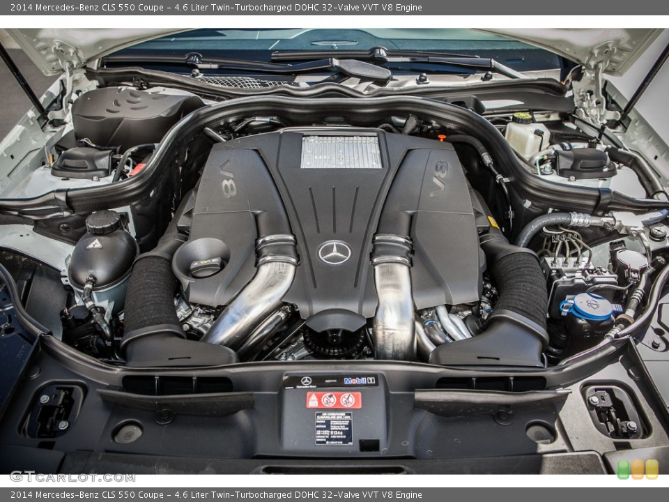 4.6 Liter Twin-Turbocharged DOHC 32-Valve VVT V8 Engine for the 2014 Mercedes-Benz CLS #88697314