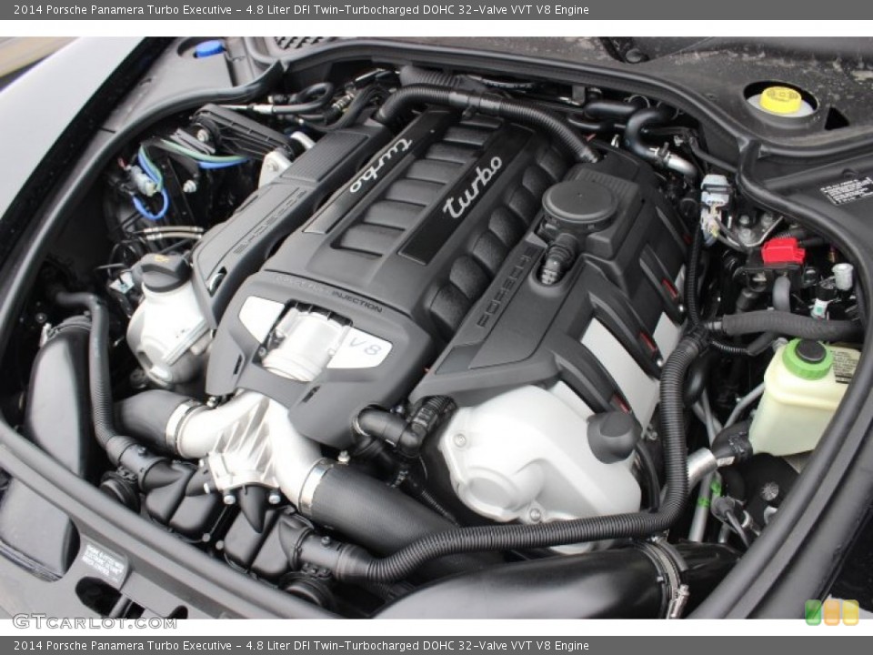 4.8 Liter DFI Twin-Turbocharged DOHC 32-Valve VVT V8 Engine for the 2014 Porsche Panamera #88758132