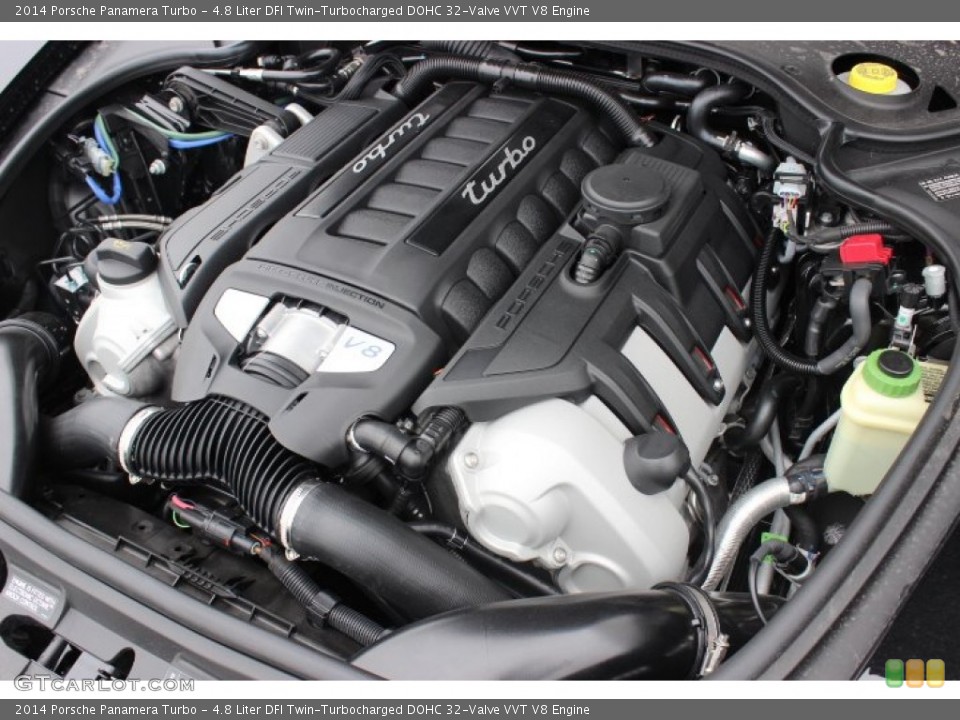 4.8 Liter DFI Twin-Turbocharged DOHC 32-Valve VVT V8 Engine for the 2014 Porsche Panamera #88759822