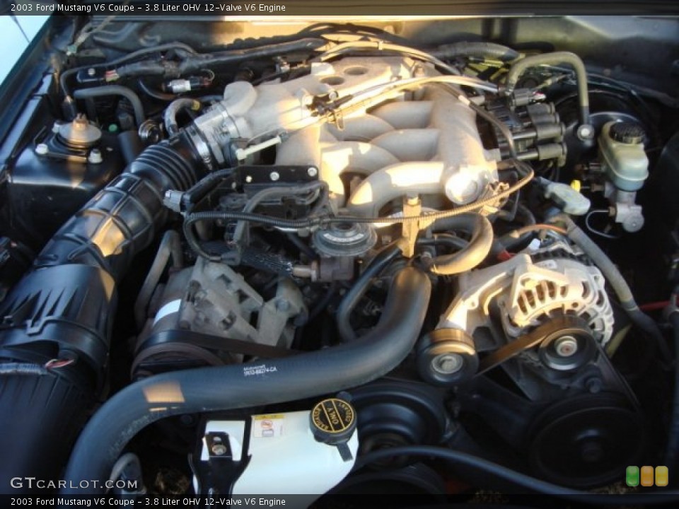 3.8 Liter OHV 12-Valve V6 Engine for the 2003 Ford Mustang #88779668