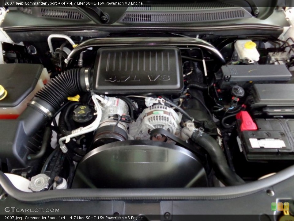 4.7 Liter SOHC 16V Powertech V8 Engine for the 2007 Jeep Commander #88824187