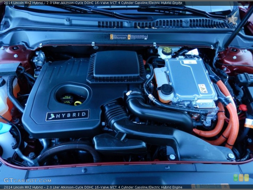 2.0 Liter Atkinson-Cycle DOHC 16-Valve iVCT 4 Cylinder Gasoline/Electric Hybrid Engine for the 2014 Lincoln MKZ #88833226