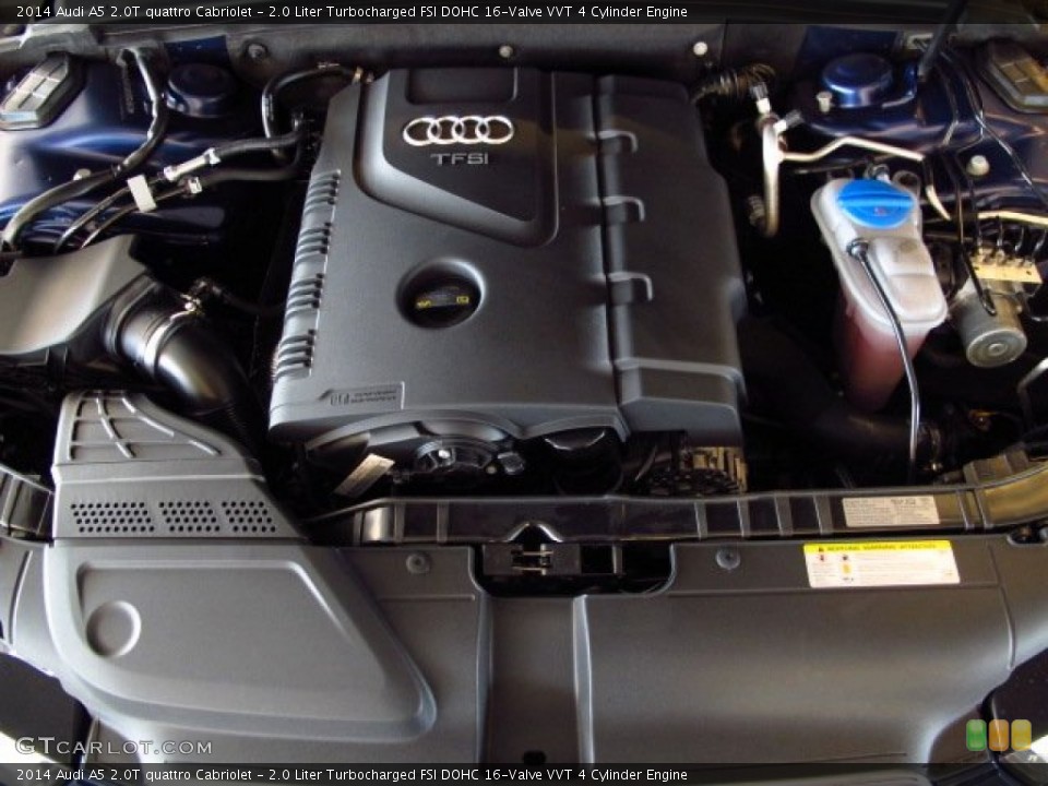 2.0 Liter Turbocharged FSI DOHC 16-Valve VVT 4 Cylinder Engine for the 2014 Audi A5 #88928840