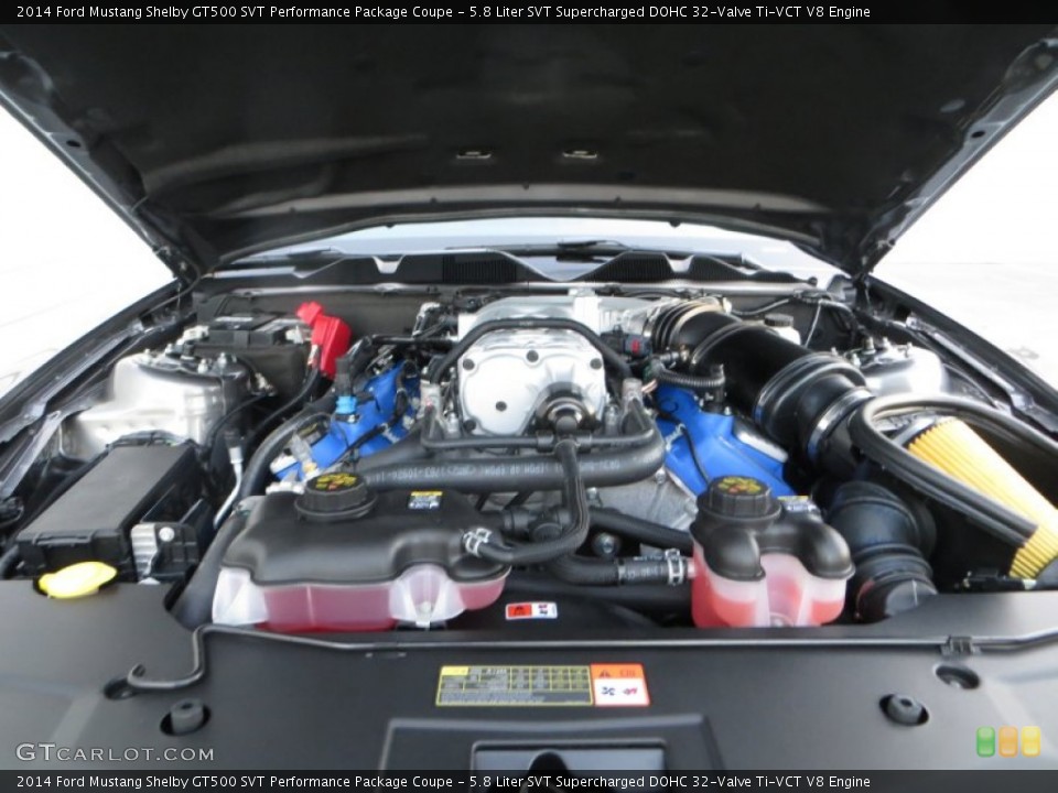 5.8 Liter SVT Supercharged DOHC 32-Valve Ti-VCT V8 Engine for the 2014 Ford Mustang #88957109