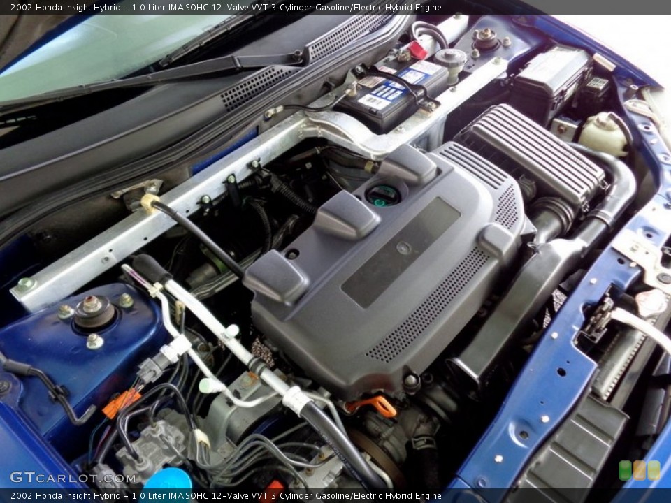1.0 Liter IMA SOHC 12-Valve VVT 3 Cylinder Gasoline/Electric Hybrid Engine for the 2002 Honda Insight #88958930
