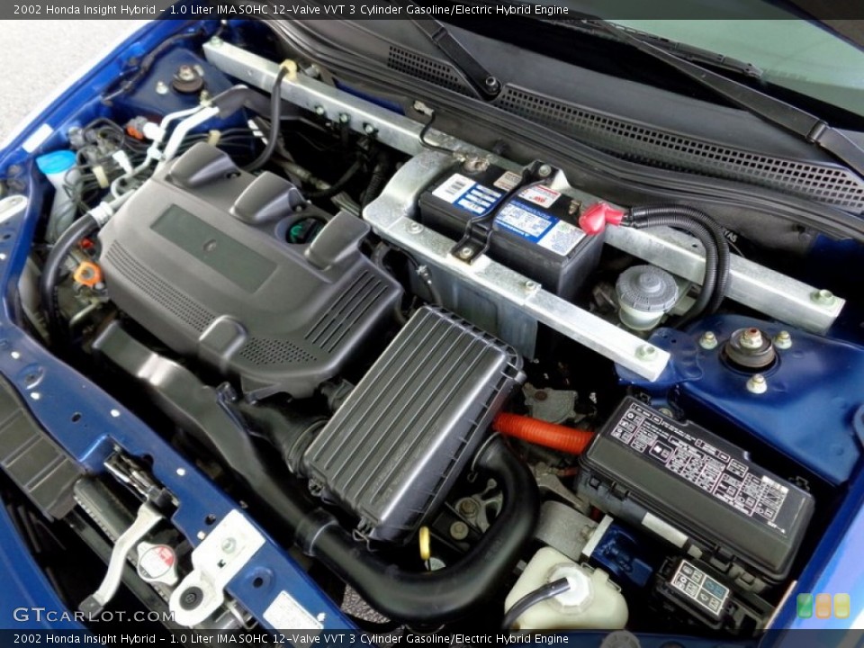 1.0 Liter IMA SOHC 12-Valve VVT 3 Cylinder Gasoline/Electric Hybrid Engine for the 2002 Honda Insight #88958933