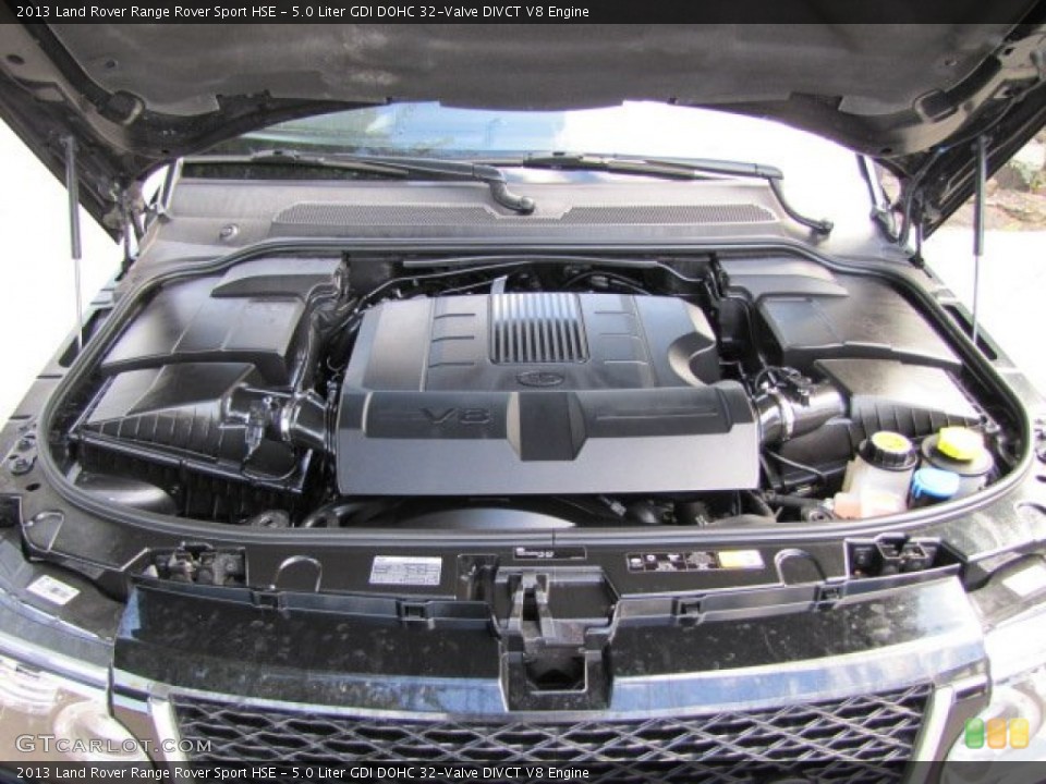 5.0 Liter GDI DOHC 32-Valve DIVCT V8 Engine for the 2013 Land Rover Range Rover Sport #89006174