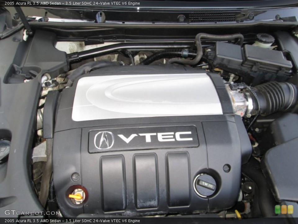3.5 Liter SOHC 24-Valve VTEC V6 2005 Acura RL Engine