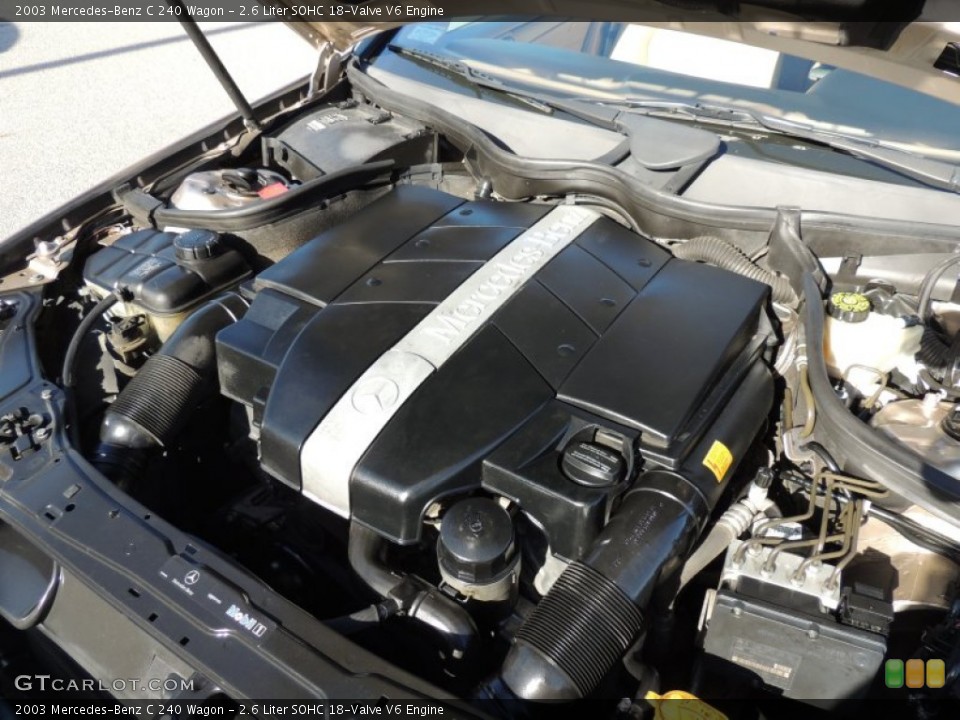 2.6 Liter SOHC 18-Valve V6 Engine for the 2003 Mercedes-Benz C #89013439