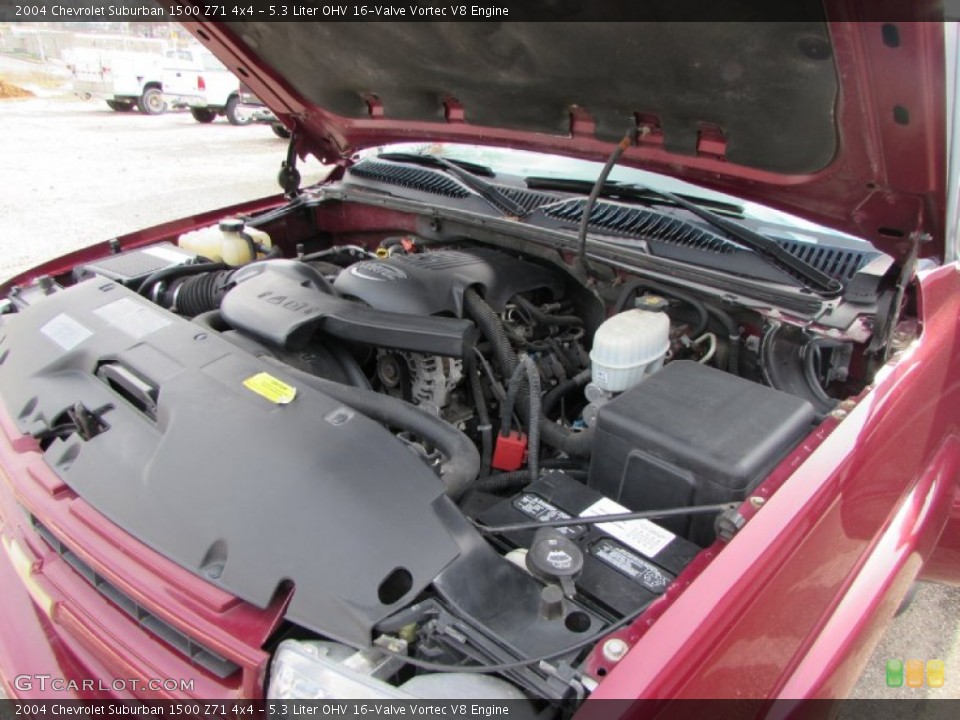 5.3 Liter OHV 16-Valve Vortec V8 Engine for the 2004 Chevrolet Suburban #89026950
