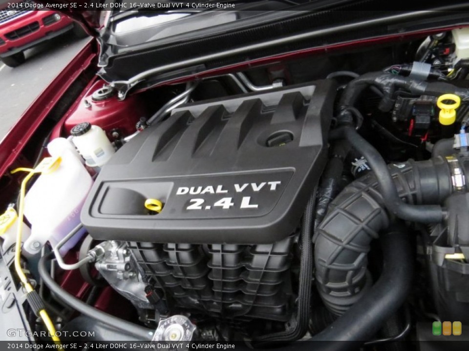 2.4 Liter DOHC 16-Valve Dual VVT 4 Cylinder 2014 Dodge Avenger Engine
