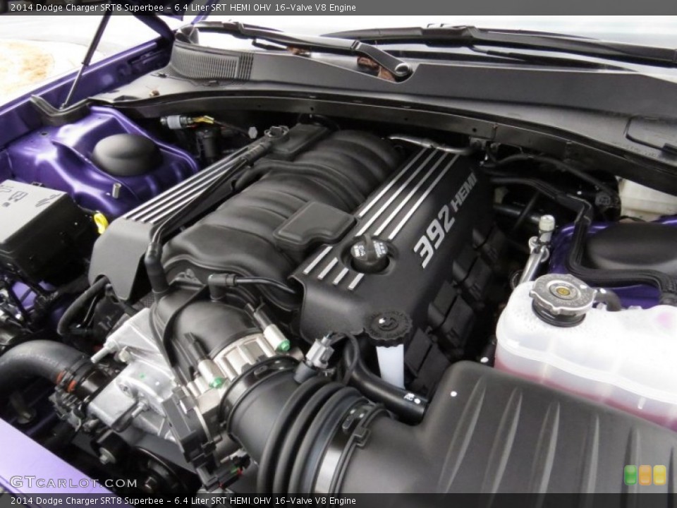 6.4 Liter SRT HEMI OHV 16-Valve V8 2014 Dodge Charger Engine