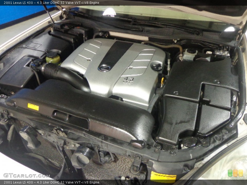 4.3 Liter DOHC 32 Valve VVT-i V8 2001 Lexus LS Engine